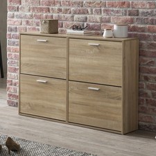 FineBuy scarpiera ribaltabile scarpiera scarpiera armadio corridoio 24 paia scarpe Sonoma