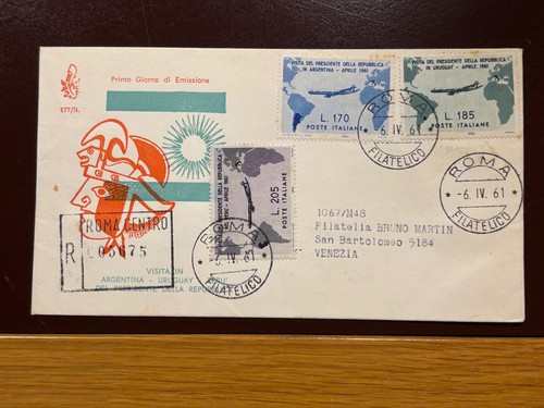 Italia fdc venetia - fdc, 1961