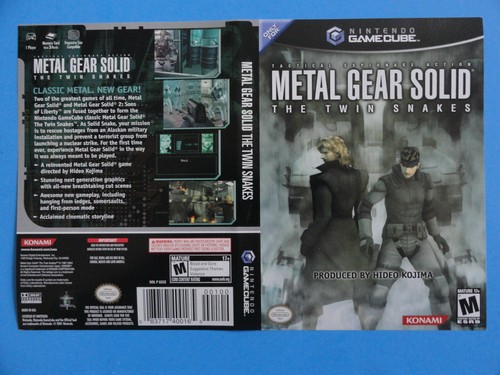 Nintendo gamecube metal gear - metal,