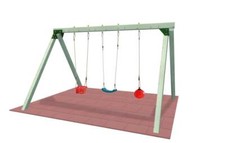 Altalena per bambini in legno