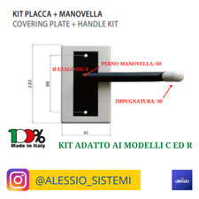 KIT PLACCA E MANIGLIA PER
