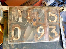 VECCHIA TARGA AUTO ANNO 1930