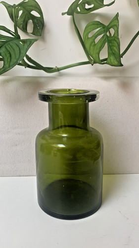 Vaso vintage vetro soffiato - vetro,