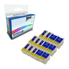 Confezione Risparmio Cartucce Refresh 8xT040/6xT041 Inchiostro Compatibile con Stampanti Epson