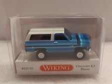 Wiking 011102 Chevy Blazer K5 US-SUV American Lifestyle blu/bianco anno 1975 confezione originale