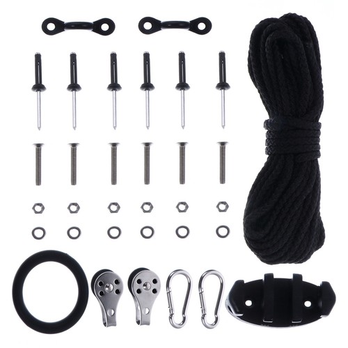 Kayak anchor trolley - anchor, system