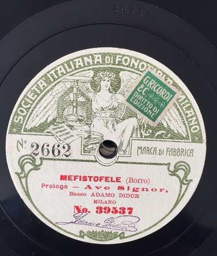 Rare 78rpm fonotipia basso - 78rpm,