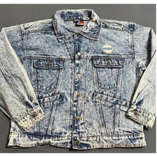 Giacca denim lavaggio acido
