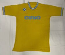 Maglia Gialla MARADONA NAPOLI Cirio 10 1984/85 Lanetta Numero Cucito Vintage