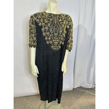 Abito nero Cafina con perline