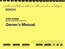 Denon avr x2000 ricevitore - avr-x2000, di