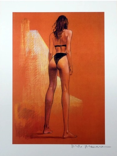 Manara stampa firmata intimo - manara, "intimo"
