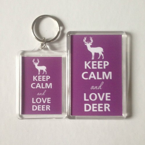 Keep calm and love - love, deer