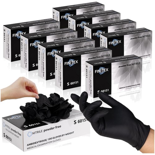Guanti nitrile nero per - in,