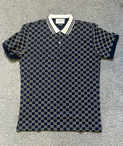 Polo gucci blu navy - polo, navy/beige