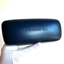 fodero occhiali da sole vista LACOSTE box case sunglasses custodia astuccio blu