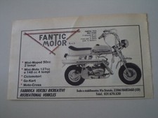 advertising Pubblicità 1970 FANTIC MOTOR TX6 TX-6 MINI CROSS 50