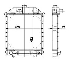 RADIATORE TRATTORE PER CARRARO