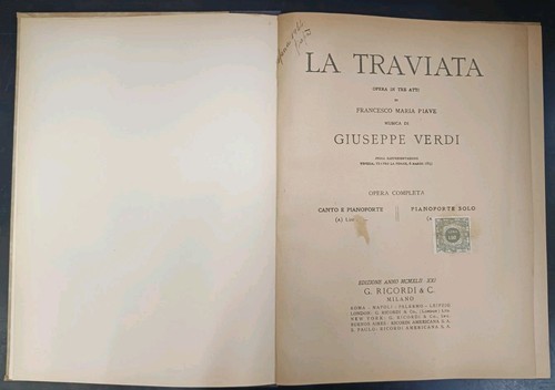 Spartito per pianoforte - per, la