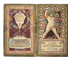 CALENDARIETTO PROFUMERIA SIRIO MILANO 1924 FESTE CINQUECENTESCHE ITALIANE