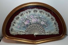 Old Precious Fan On Teak
