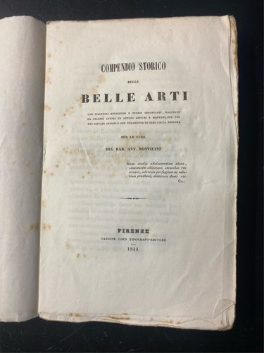 Bonvicini compendio storico - bonvicini.,