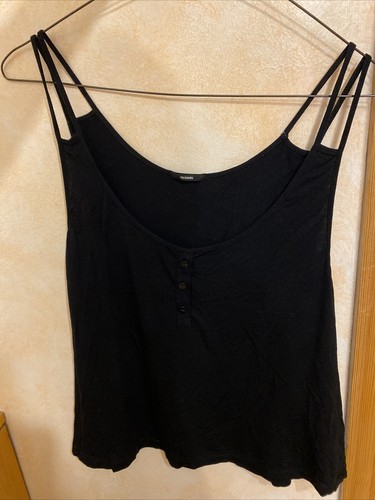 Top tezenis nero - con, cinturino