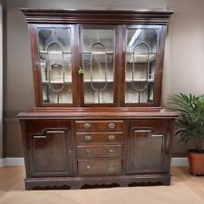 Credenza Antica mobile libreria grande Vetrina d'epoca 800 inglese legno mogano