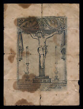 santino stampa popolare 1904 GESU' CROCIFISSO-BUSCEMI puccio