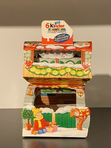 Casetta cartone kinder usato - cartone,