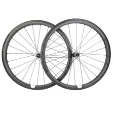 Set ruote bici strada freno a disco ruote carbonio 25 larghezza 38 mm profondità tubeless