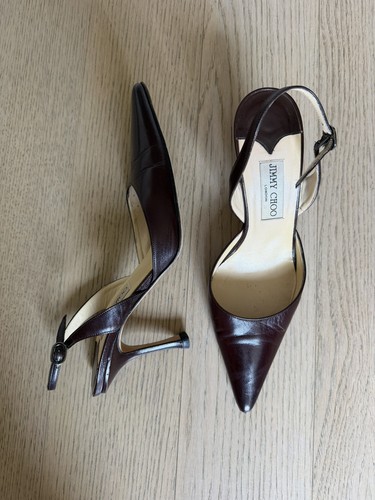 Jimmy choo pelle marrone - jimmy, scuro
