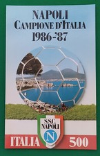 NAPOLI Campione d'Italia 1986-87 cartolina con francobollo 1° giorno emissione