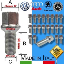 KIT 20 Bulloni Ruota M14 x 1,5