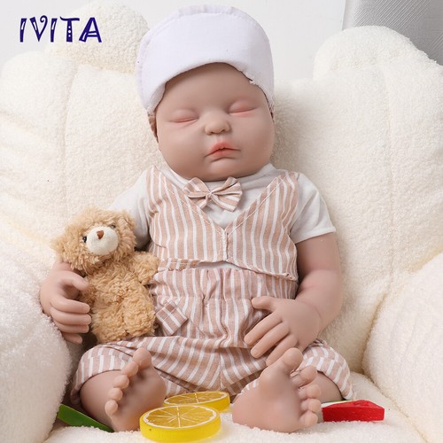 Ivita eyes closed boy - 18''eyes, doll