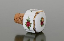 Old Country Roses tappo ovale in porcellana e sughero Royal Albert England