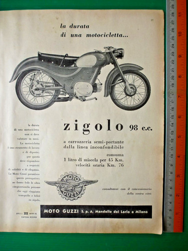 Pubblicità moto guzzi - moto,