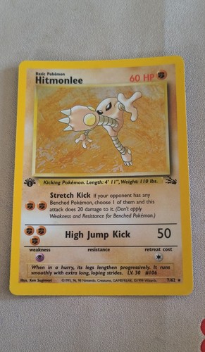 Hitmonlee fossil holo - hitmonlee,