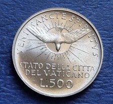 MONETA ARGENTO 500 £ STATO