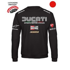 FELPA GIROCOLLO DUCATI Corse Racing, italia, MotoGP, unisex, regalo, cotone