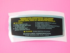 DECALCOMANIA MOTOSEGA MCULLOCH