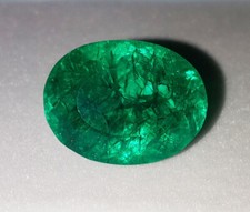 Smeraldo verde colombiano naturale certificato 46,27 ct pietra preziosa sfusa...