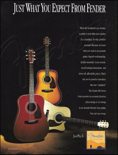 Pubblicità chitarra acustica