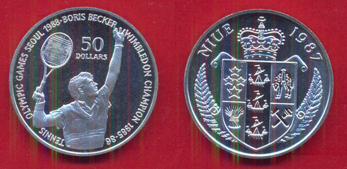 Moneta niue 1987 boris - moneta, 50