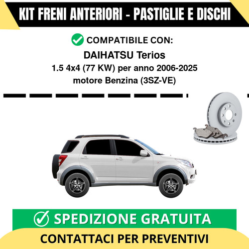 Kit freni anteriori - anteriori, daihatsu