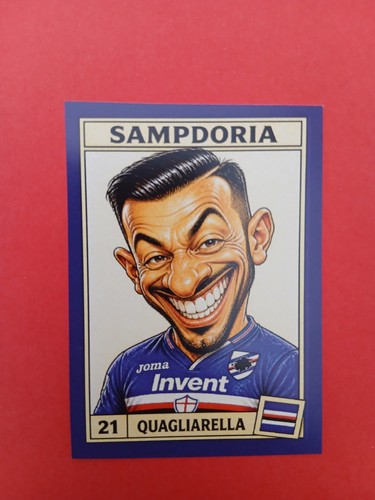 Figurina caricatura calciatori - figurina,