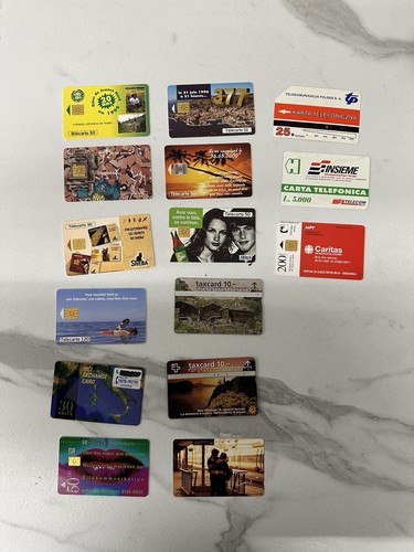 Lotto schede carte - 15,