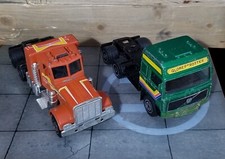 HOT WHEELS MATTEL 6186 AMERICAN TRUCK 6194 VOLVO F 12 1984  DA RESTAURARE 1:43