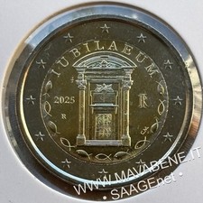 ITALIA 2025 GIUBILEO VATICANO MONETA 2 EURO NUOVA FDC PAPA FRANCESCO LEONE XIV