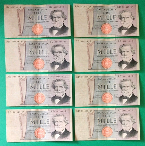 Banconote lire mille 1000 - banconote,